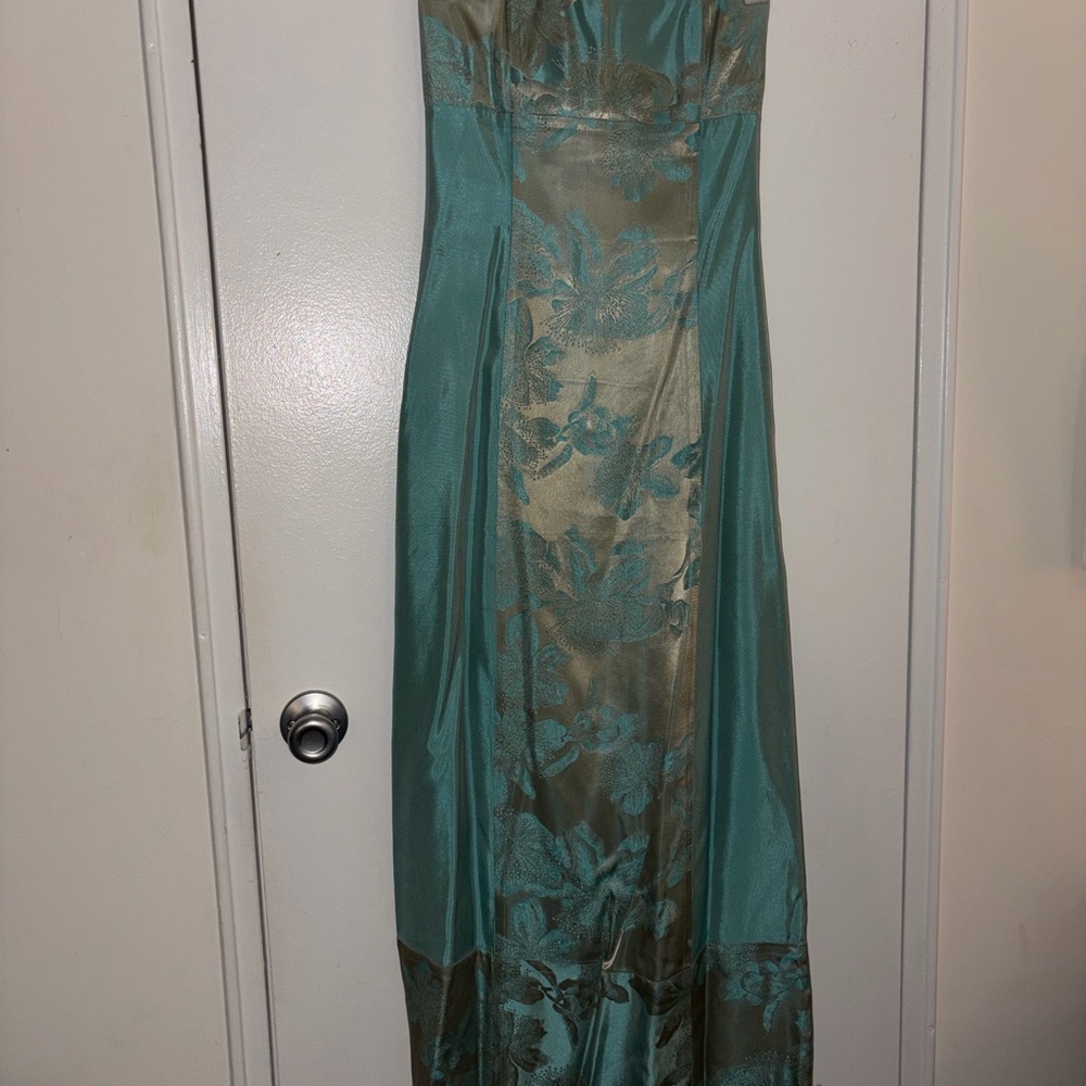Jessica McClintock Teal Dress